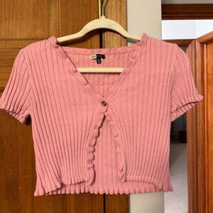 Pink Short Sleeve Top, Size M